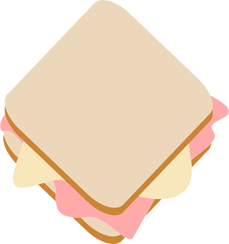 サンドイッチのイラスト 透明な背景 5