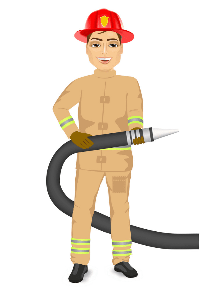 消防士のホースのイラスト png イメージ