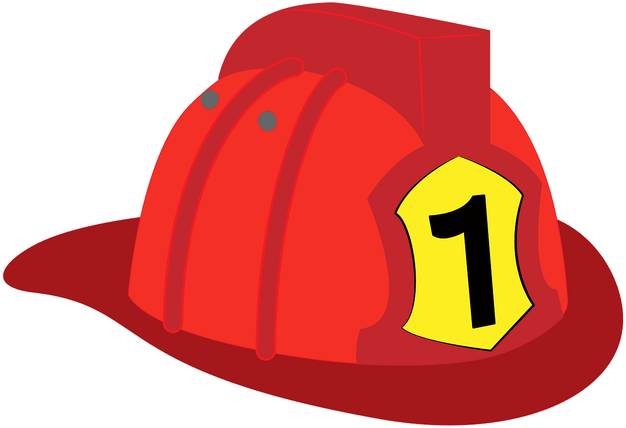 消防士のヘルメット イラスト透明 イラスト