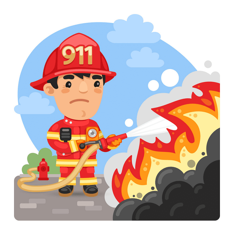 消防士のイラスト1