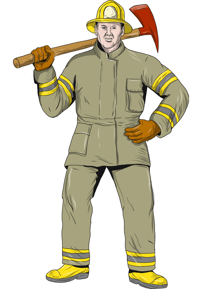消防士のイラスト10