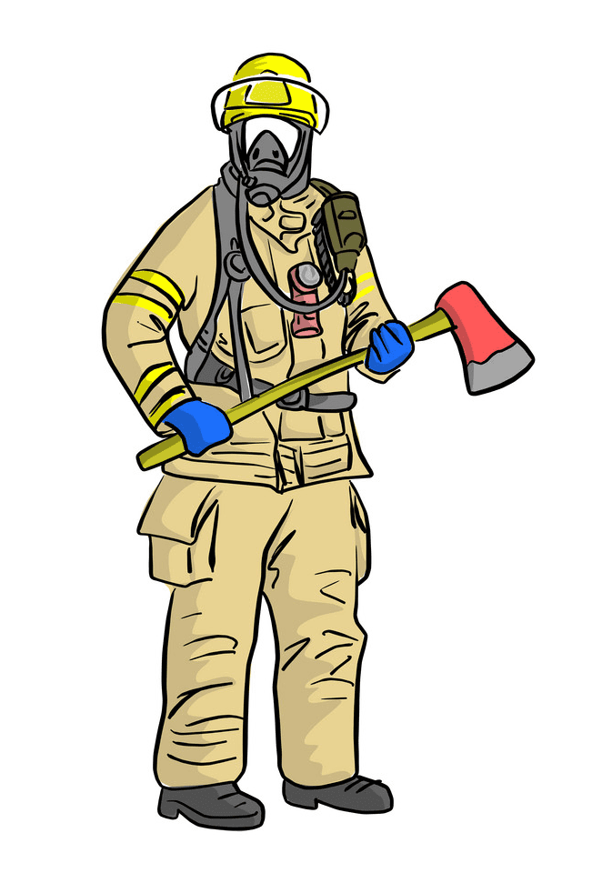 消防士のイラスト9 イラスト