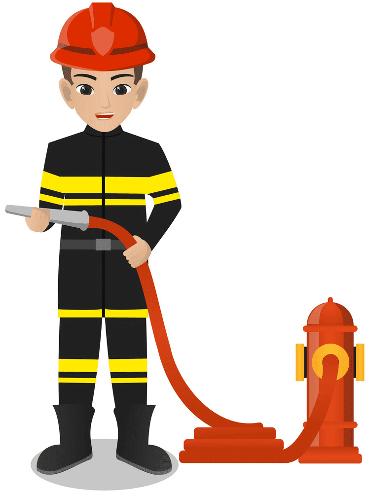 消防士のイラスト 無料画像