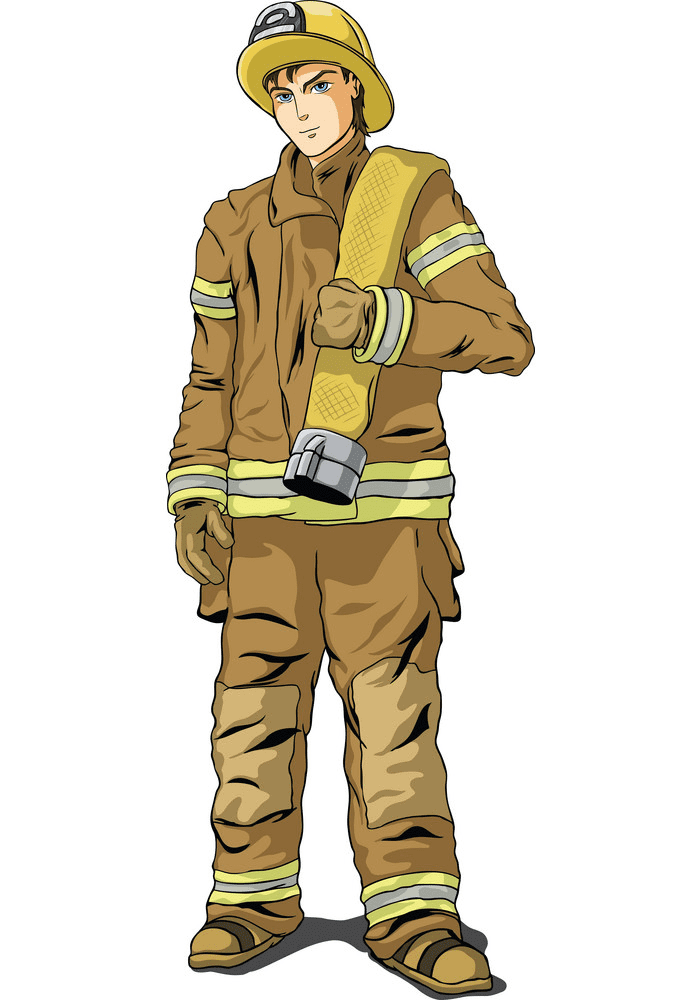 消防士のイラストpng