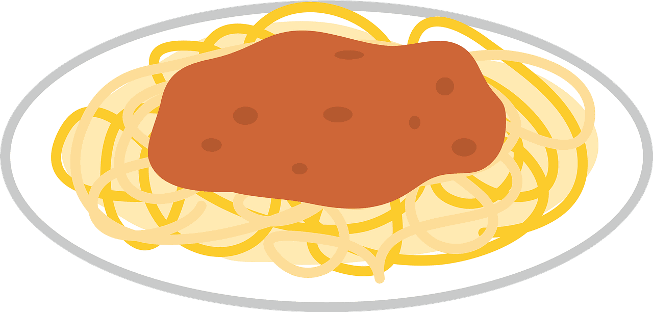 スパゲッティ イラスト 背景透明7