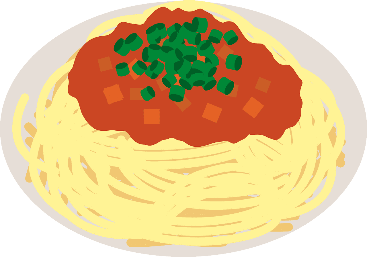 スパゲッティ イラスト 背景透明8