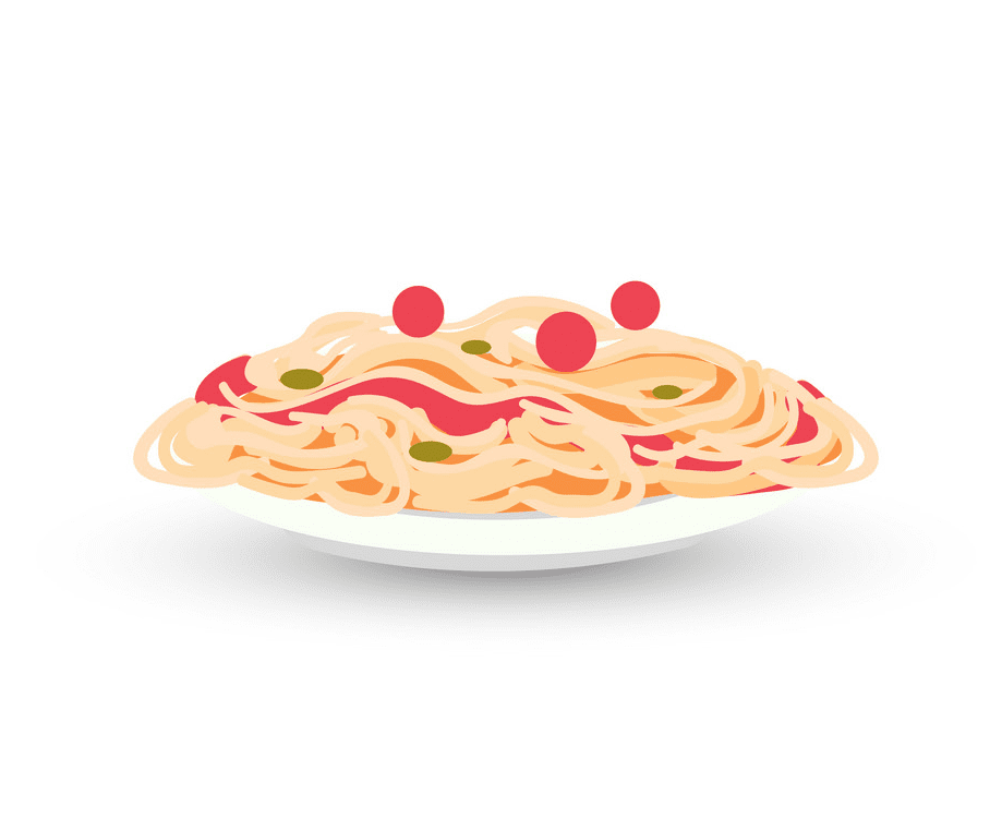 スパゲッティのイラスト png 5