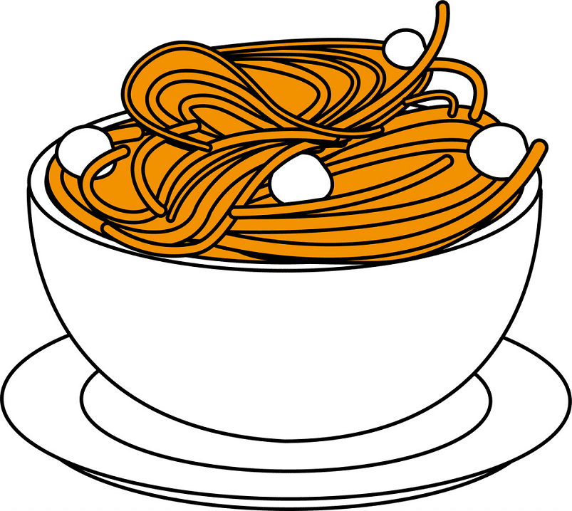 スパゲッティのイラスト png 8