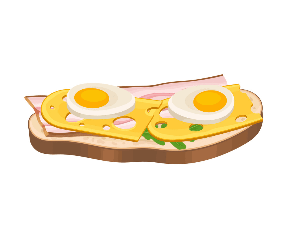 卵サンドイッチのイラスト イラスト