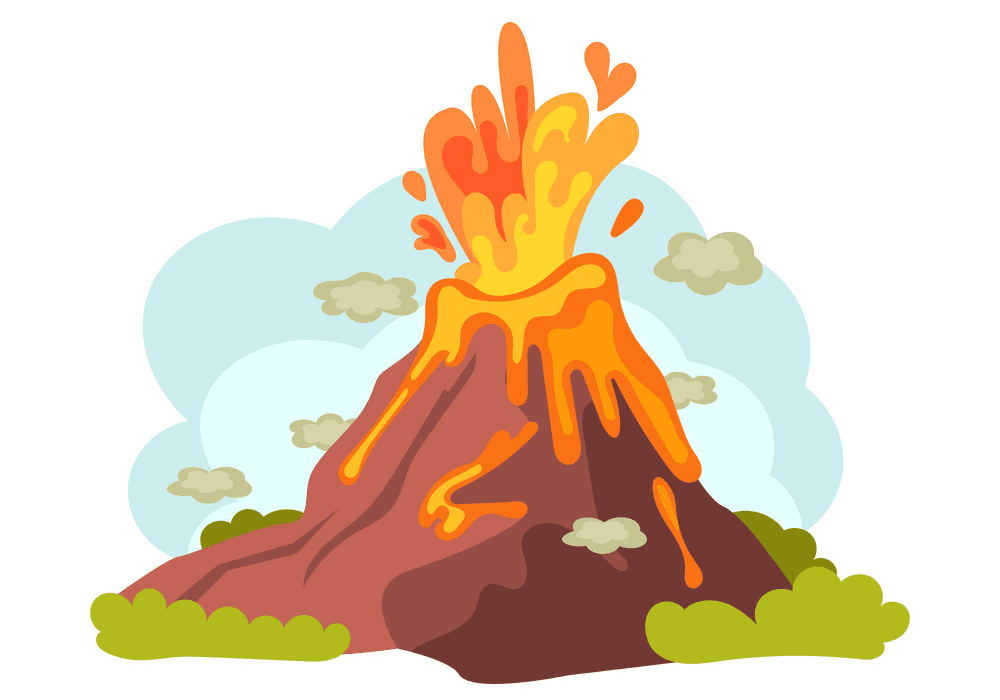 火山のイラスト2 イラスト
