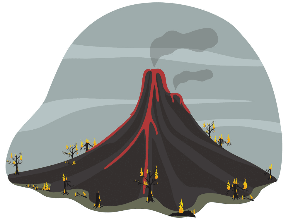 火山のイラスト無料10 イラスト