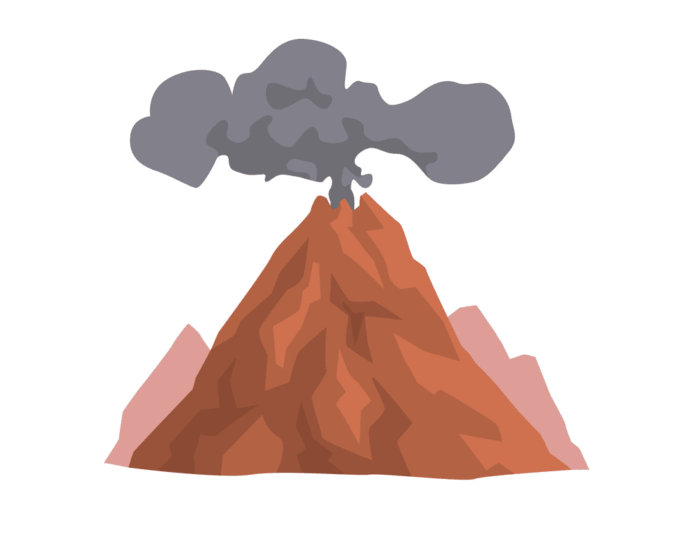 火山のイラスト png 3