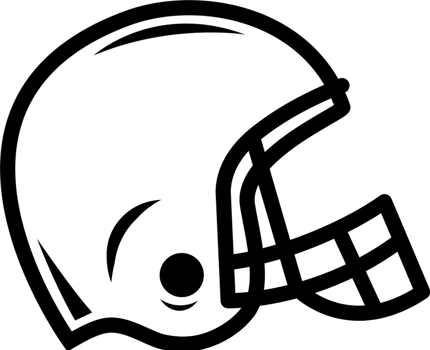 フットボールヘルメットのイラスト 2 イラスト