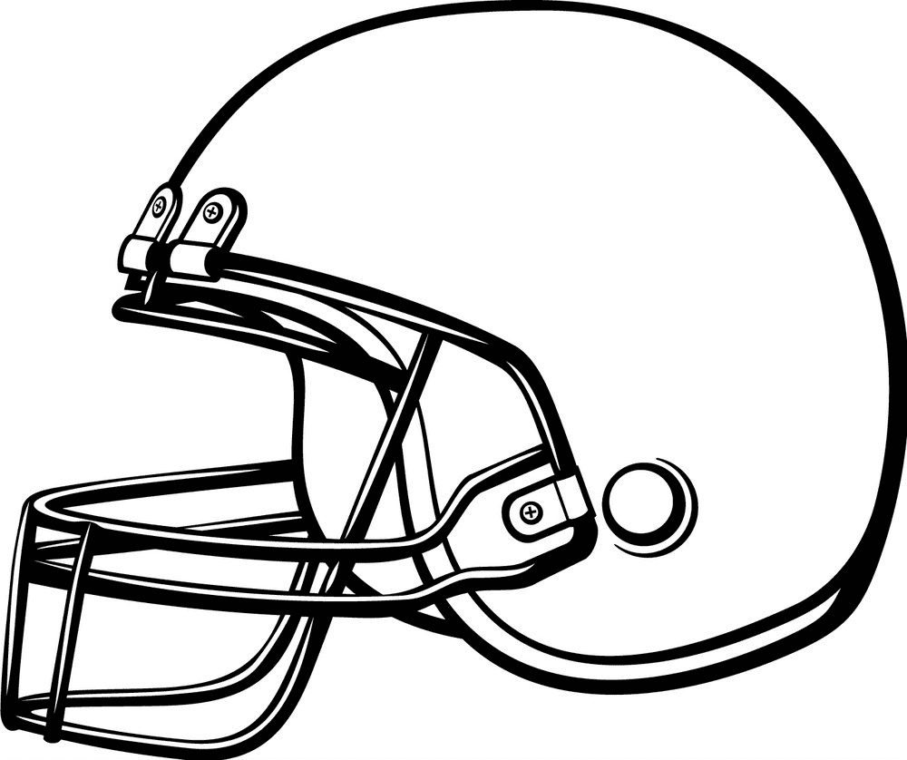 フットボールヘルメットのイラストのダウンロード イラスト
