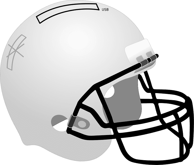 フットボールヘルメットのイラスト 透明 3 イラスト