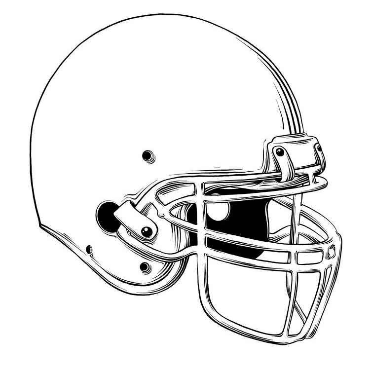 フットボールヘルメットイラスト無料9 イラスト