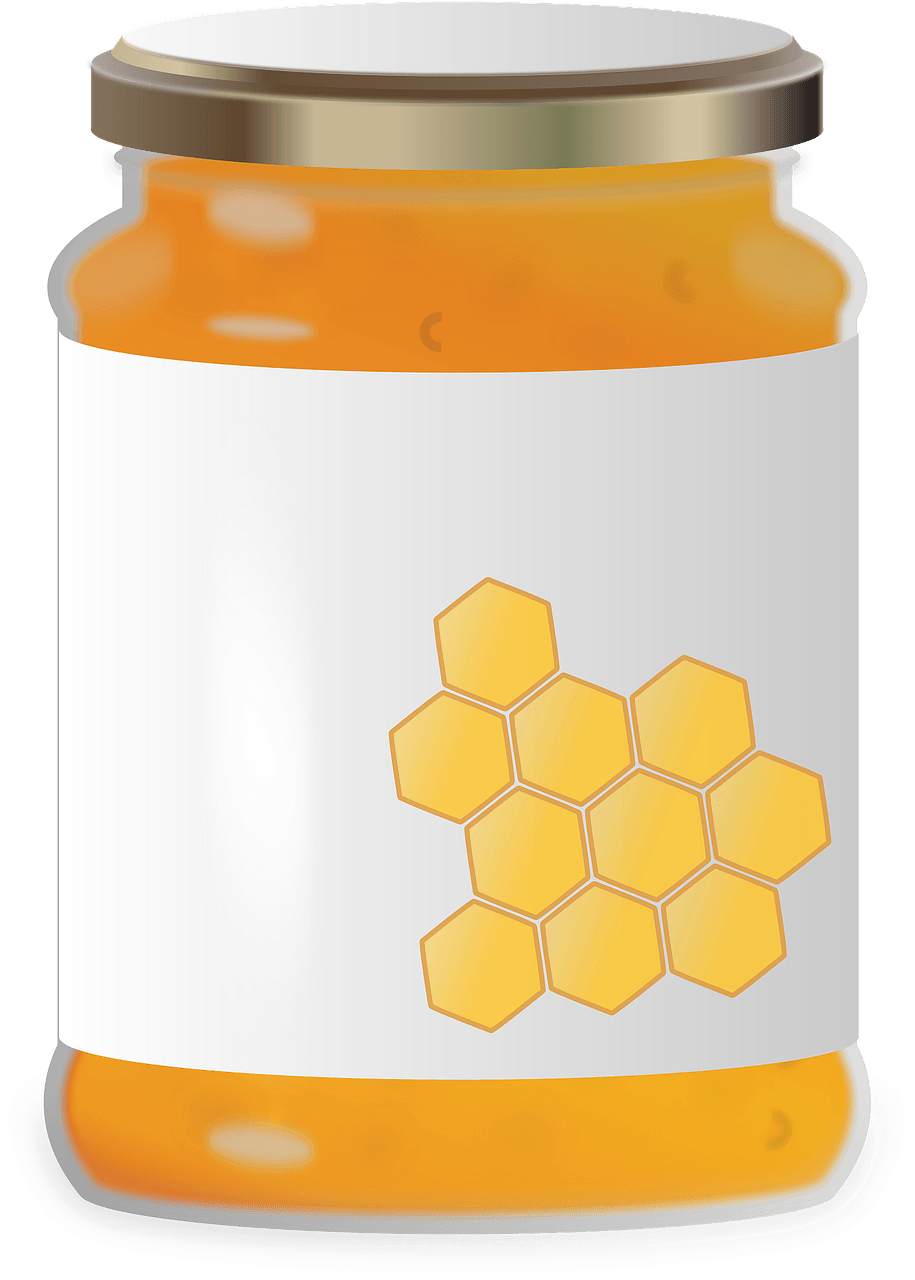 蜂蜜瓶 イラスト透明