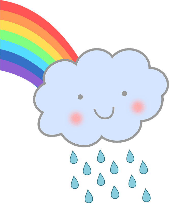 かわいい雨雲のイラスト イラスト