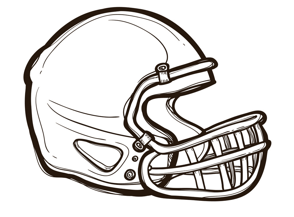 子供向けのフットボールヘルメットのイラスト png イラスト