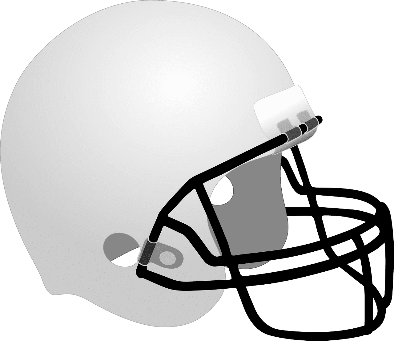 子供向けの透明なフットボールヘルメットのイラスト イラスト
