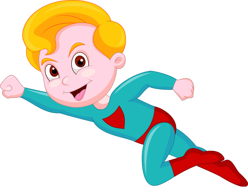 子供のスーパーヒーローのイラスト png 無料