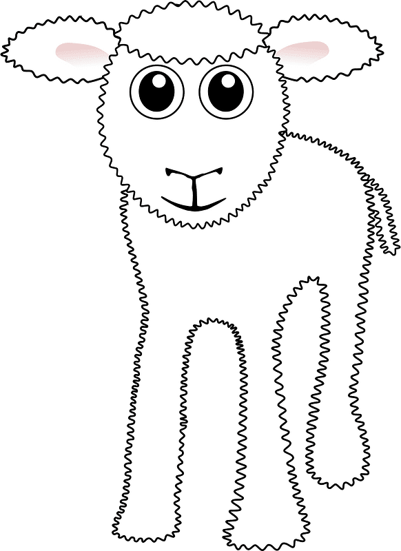 子羊のイラスト 背景透明6
