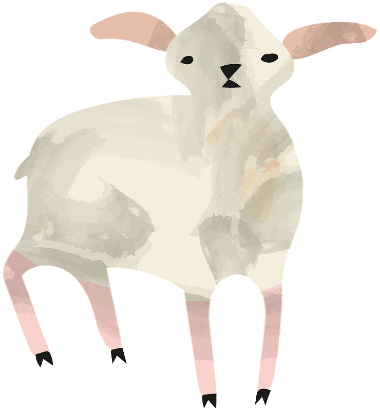子羊のイラスト透過ダウンロード イラスト