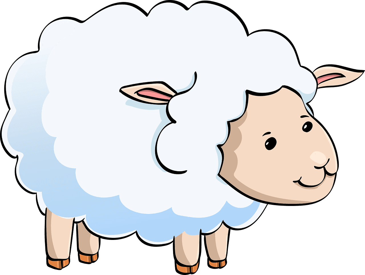 子羊のイラスト透明13