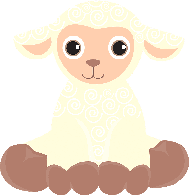 子羊のイラスト透明8