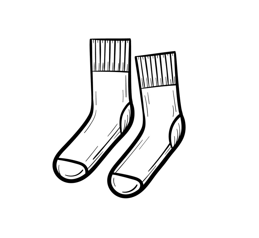 靴下のイラスト無料画像