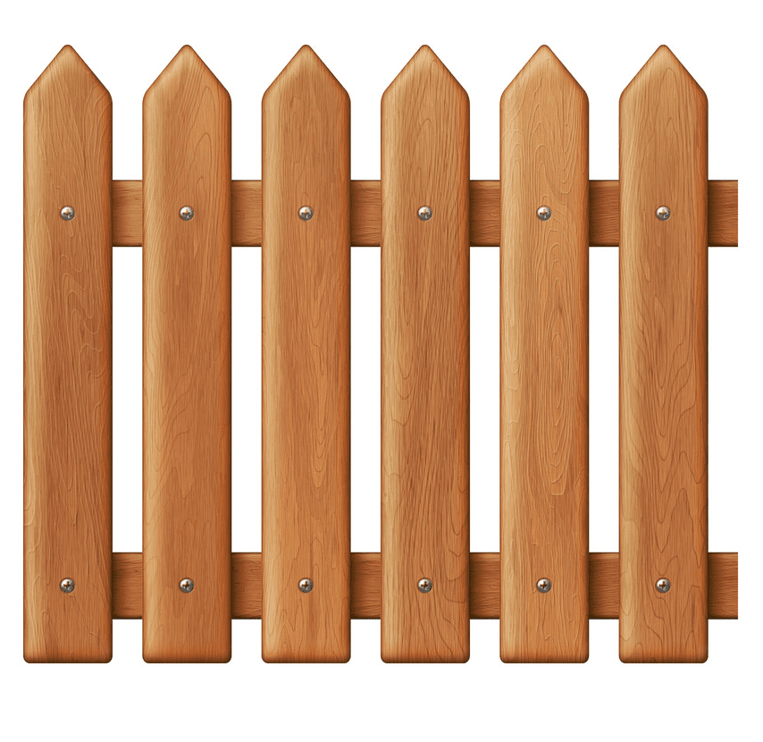 木製フェンスのイラスト1 イラスト