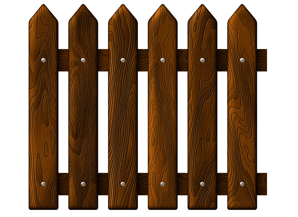 木製フェンスのイラスト2 イラスト