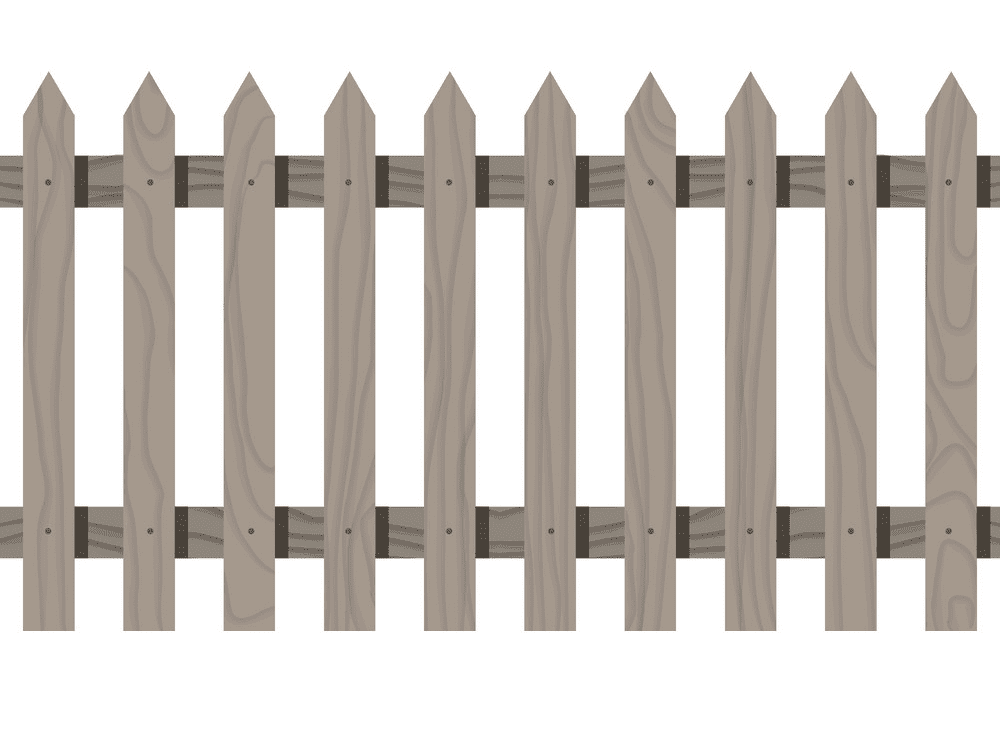 木製フェンスのイラスト3 イラスト