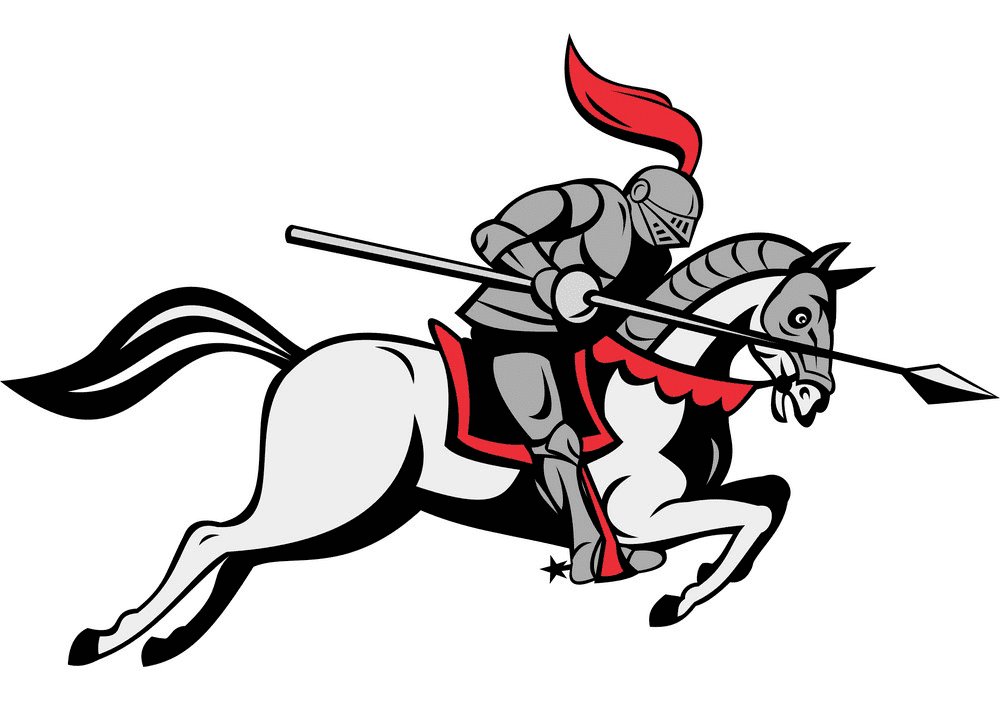 馬に乗った騎士 イラストの画像