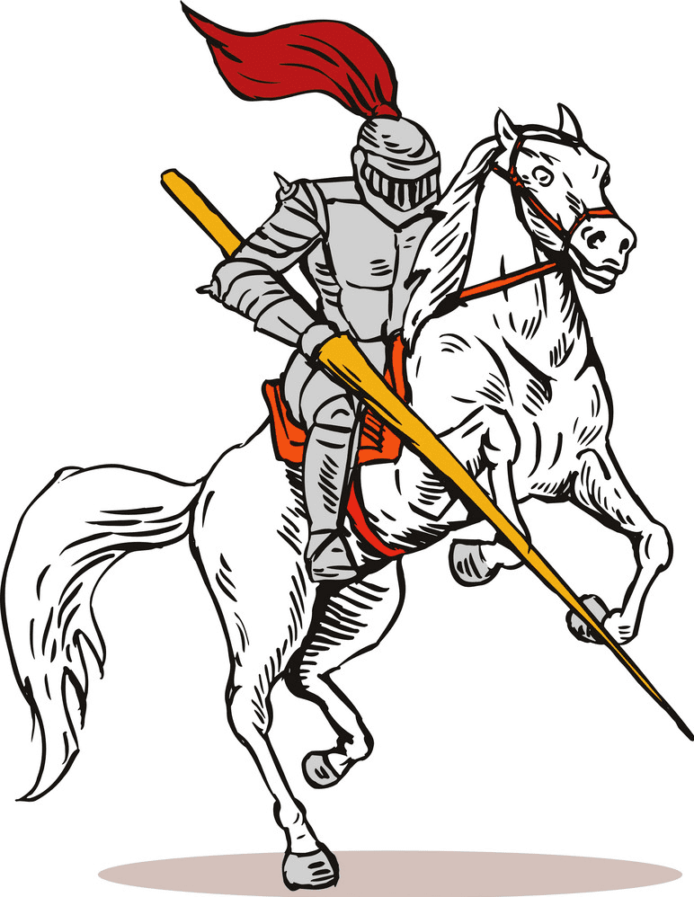 馬に乗った騎士のイラスト 3 イラスト