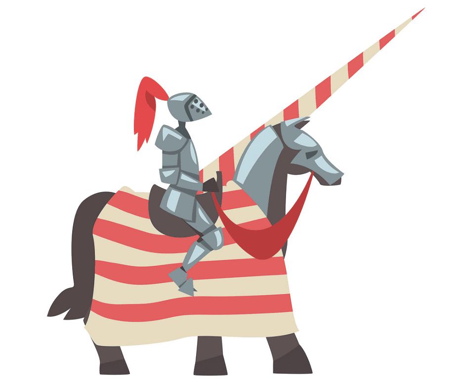 馬に乗った騎士のイラスト 6