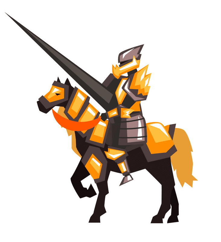 馬に乗った騎士のイラスト 無料画像 イラスト