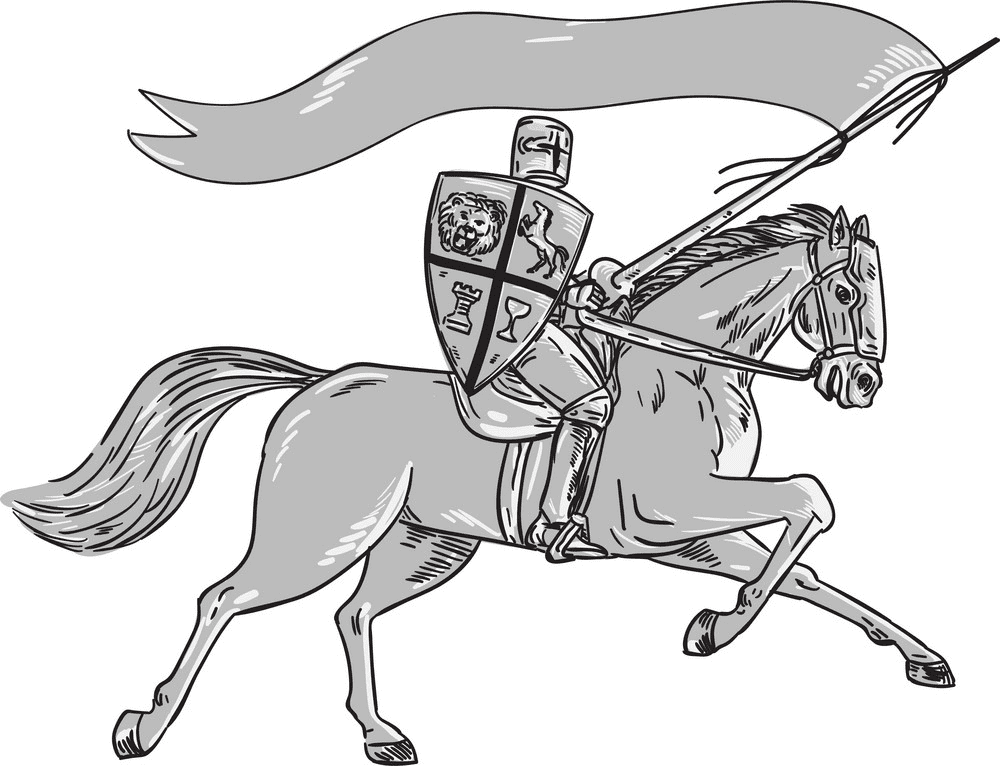 馬に乗った騎士のイラスト png イメージ
