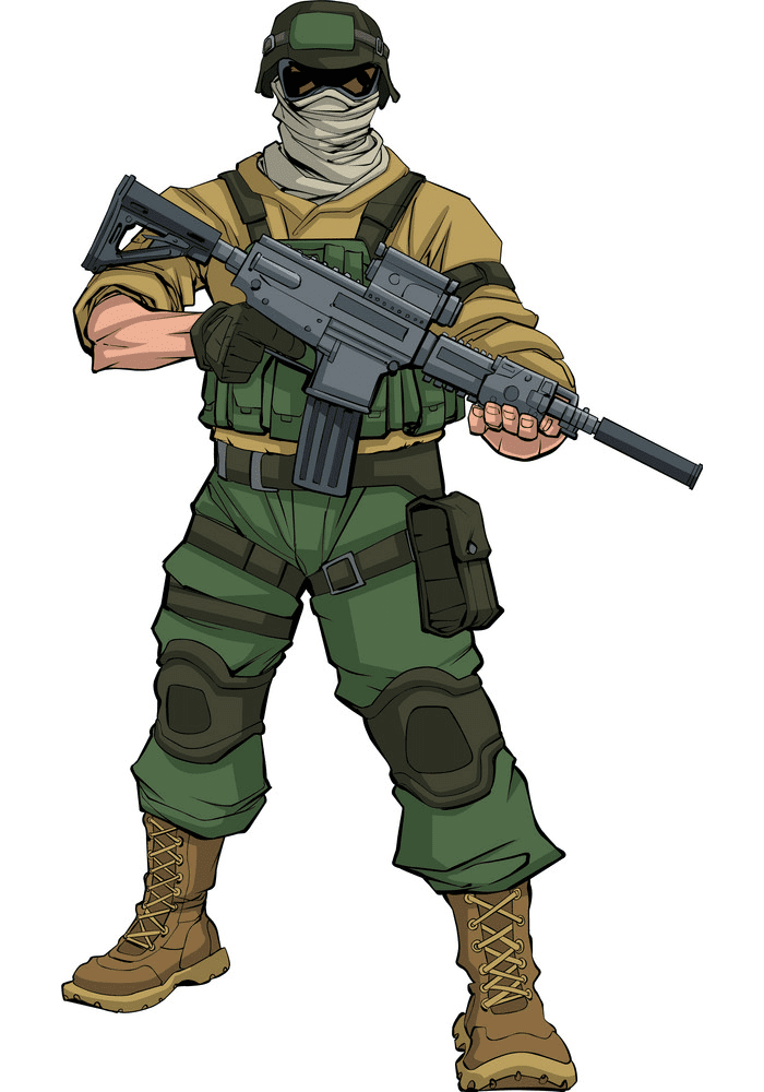 兵士のイラスト PNG イメージ