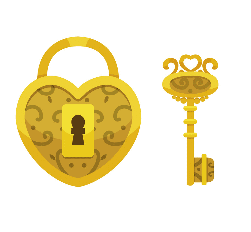 錠と鍵のイラストイメージ