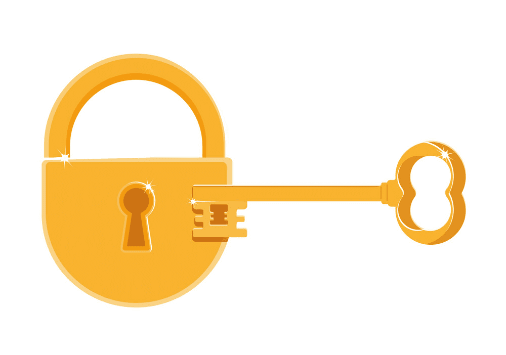 鍵と錠のイラスト 2 イラスト