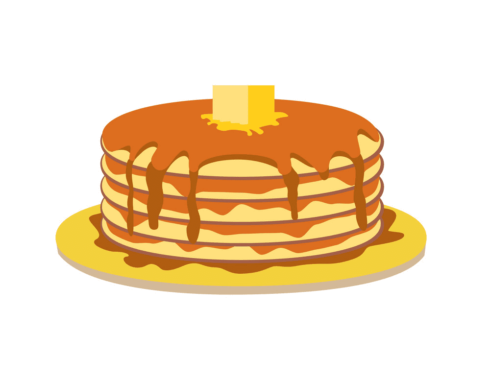 無料のパンケーキのイラスト画像