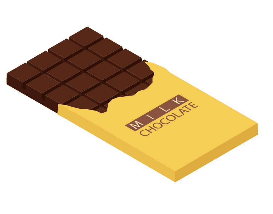 チョコレートバーのイラスト無料画像