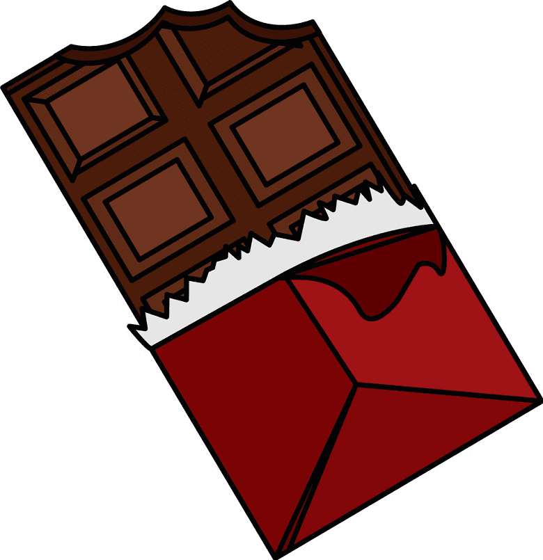 チョコレートバーのイラスト無料画像