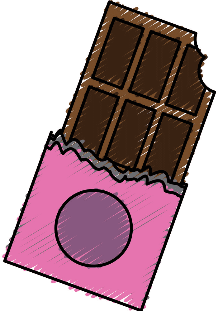 子供向けのチョコレートバーのイラストpng イラスト