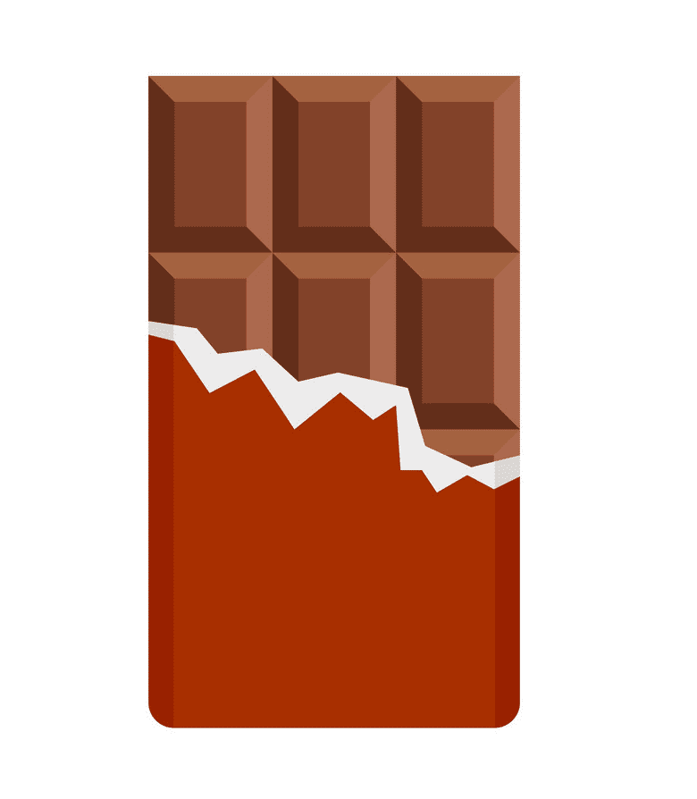 子供向けのチョコレートバーのイラスト