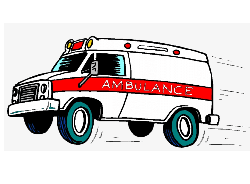 子供のための救急車のイラスト無料 イラスト