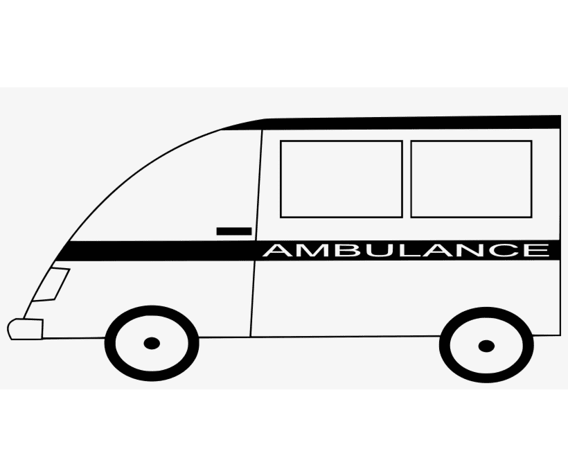 救急車のイラスト2 イラスト