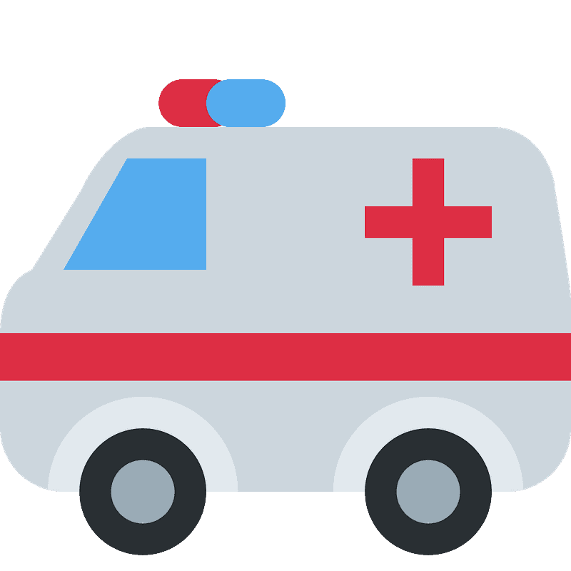 救急車のイラスト 背景透明3 イラスト