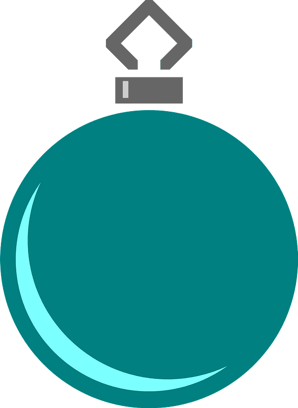 子供向けの透明なクリスマスオーナメントのイラスト